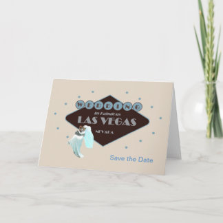 Save the Date Wedding in Las Vegas Card