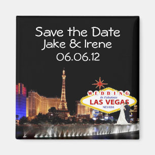 Save the Date Wedding In Las Vegas Magnet