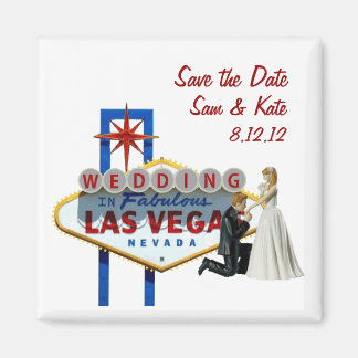 Save the Date Wedding In Las Vegas Magnet
