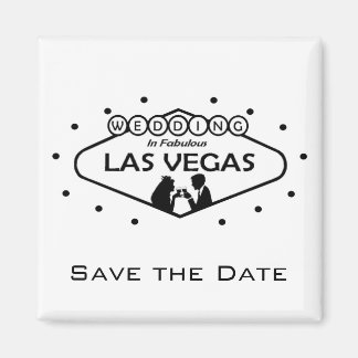 Save the Date Wedding In Las Vegas Magnet