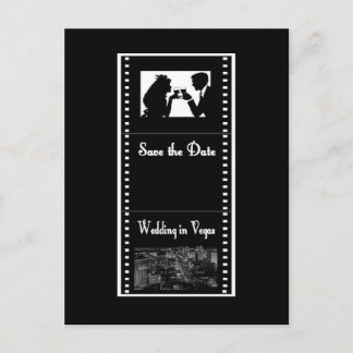 Save the Date Wedding in Vegas Postcard