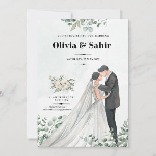 Save the date wedding invitation cards edit able