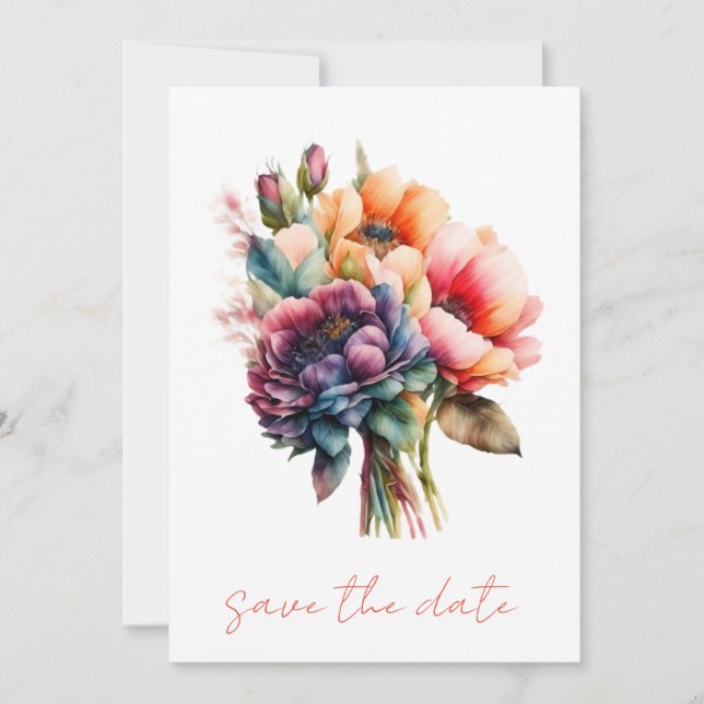 Save the date Wedding Invitation. Marriage Invite. Invitation (Front)