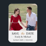 Save The Date Wedding Invitation Photo Magnet<br><div class="desc">Upload your favourite photo,  add your details - easily done.</div>