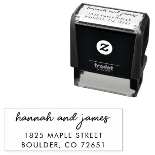 Save the Date & Wedding Invitation Return Address Self-inking Stamp