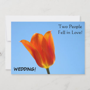 Save the Date! Wedding Invitations Cards Tulips