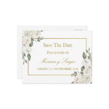 Save the date wedding invite
