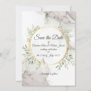 Save the date wedding invite