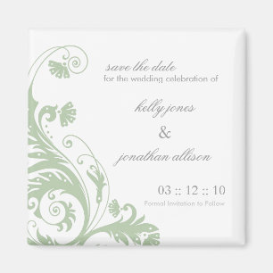 Save the Date Wedding Magnet