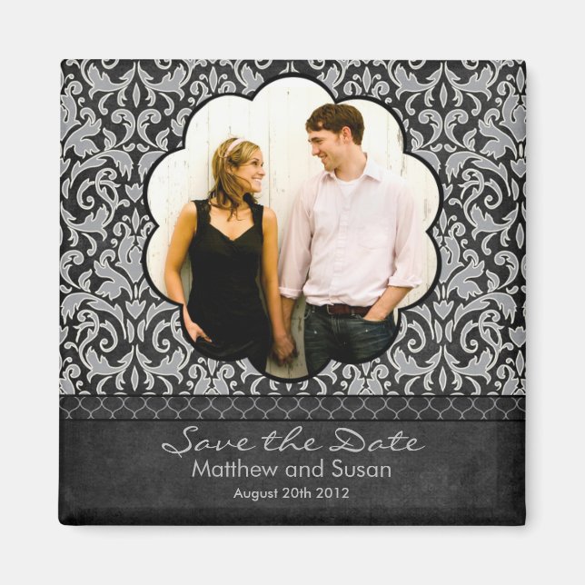 Save the Date Wedding Magnet (Front)