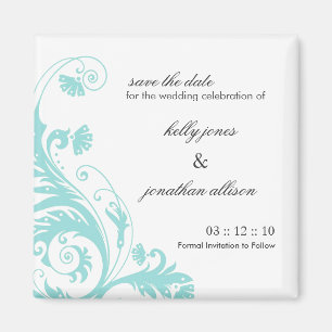 Save the Date Wedding Magnet