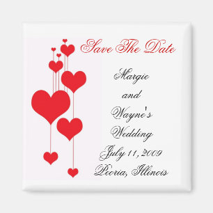 Save the Date Wedding Magnet Template