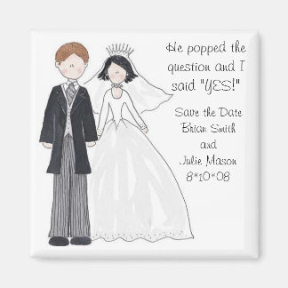 Save the Date Wedding Magnets