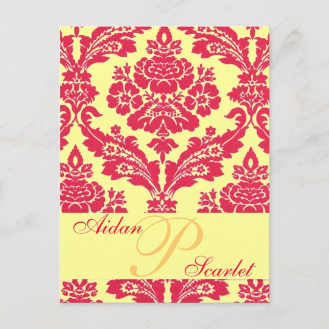 SAVE THE DATE WEDDING POST CARD 2 -Customise! (Front)