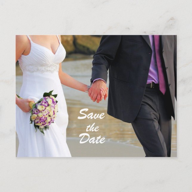 Save the Date Wedding Postcard (Front)