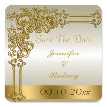Save The Date Wedding Sticker