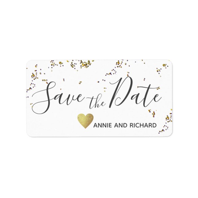 save the date wedding sticker / (Front)