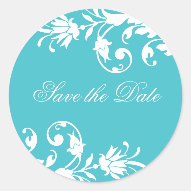 Save the Date Wedding Stickers (Front)