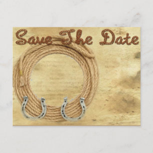 Save the Date Western Wedding invitation