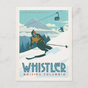 Save the Date   Whistler, British Columbia Announcement Postcard