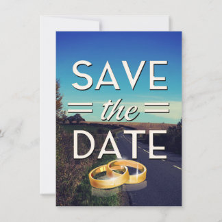 Save the Date winding road Invitation