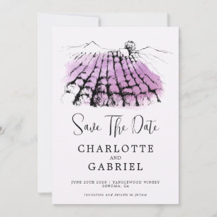 Save The Date Winery Wedding