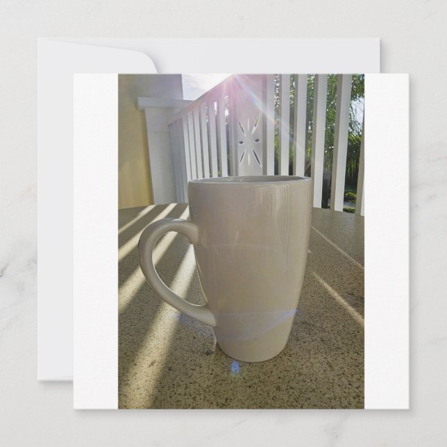 Save the date with coffee mug (Front)