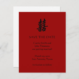 Save the Date with Double Happiness