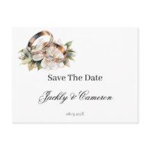 Save the Date with ring
