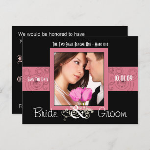 Save The Date with Your Photo Announcement Postcard