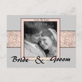 Save The Date with Your Photo Announcement Postcard
