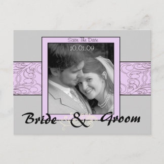 Save The Date with Your Photo Announcement Postcard