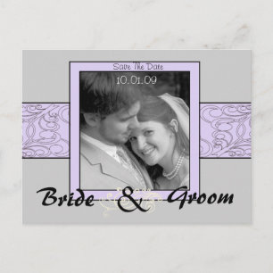 Save The Date with Your Photo Announcement Postcard