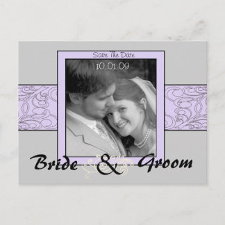 Save The Date with Your Photo Announcement Postcard