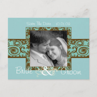Save The Date with Your Photo Announcement Postcard