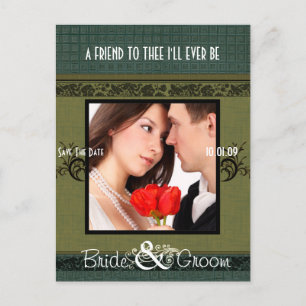 Save The Date with Your Photo Announcement Postcard