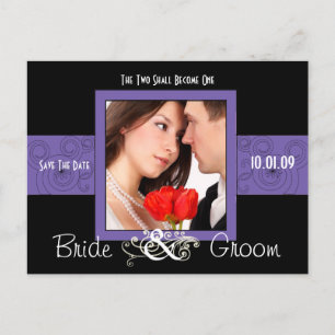 Save The Date with Your Photo Announcement Postcard