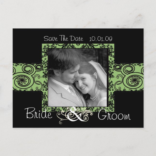 Save The Date with Your Photo Announcement Postcard (Front)