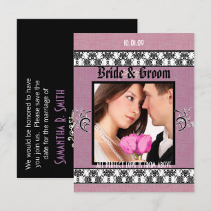 Save The Date with Your Photo Announcement Postcard