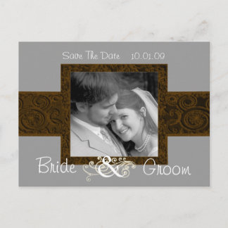 Save The Date with Your Photo Announcement Postcard