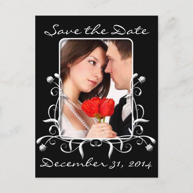 Save The Date with Your Photos Announcement Postcard (Front)