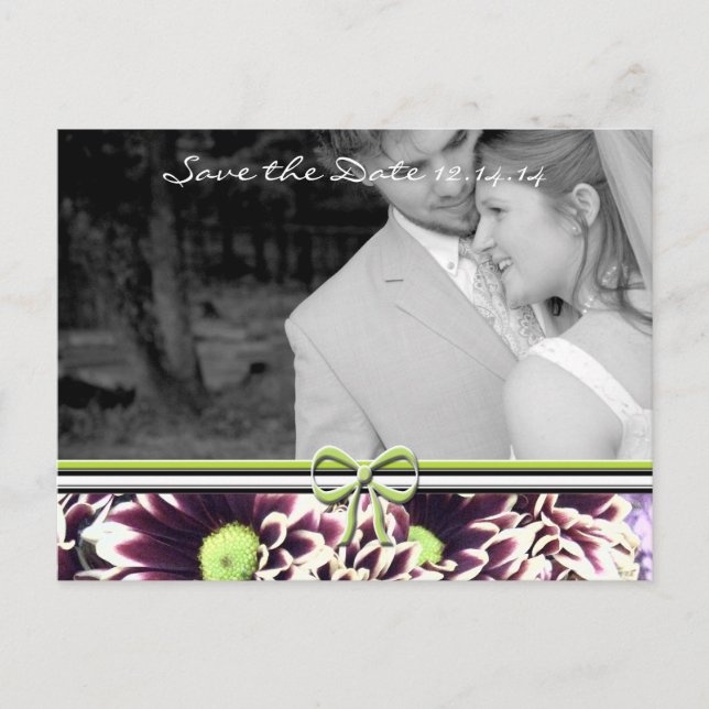 Save The Date with Your Photos Announcement Postcard (Front)