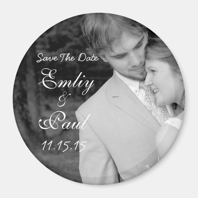 Save The Date-Your Photo Magnet (Front)