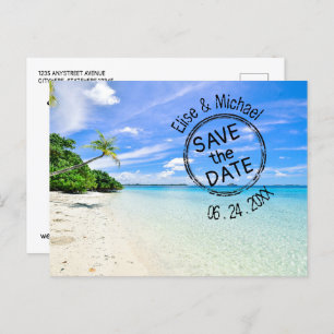 Save the Dates,Beach Wedding,Invitation Invitation Postcard