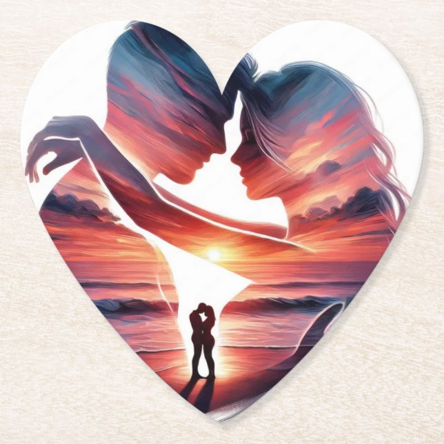 Save the Dates  Paper Coaster (Front)