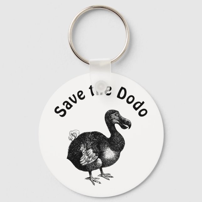 Save the Dodo bird keychain (Front)