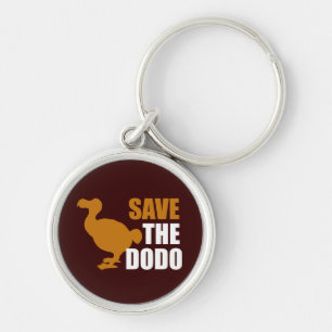 Save The Dodo Bird! Novelty Funny Pin Key Ring