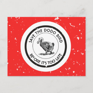 SAVE THE DODO BIRD POSTCARD