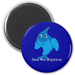 Save the dolphins! Magnet