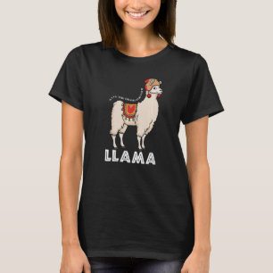 Save The Drama For Your Llama Cute Animal T-Shirt